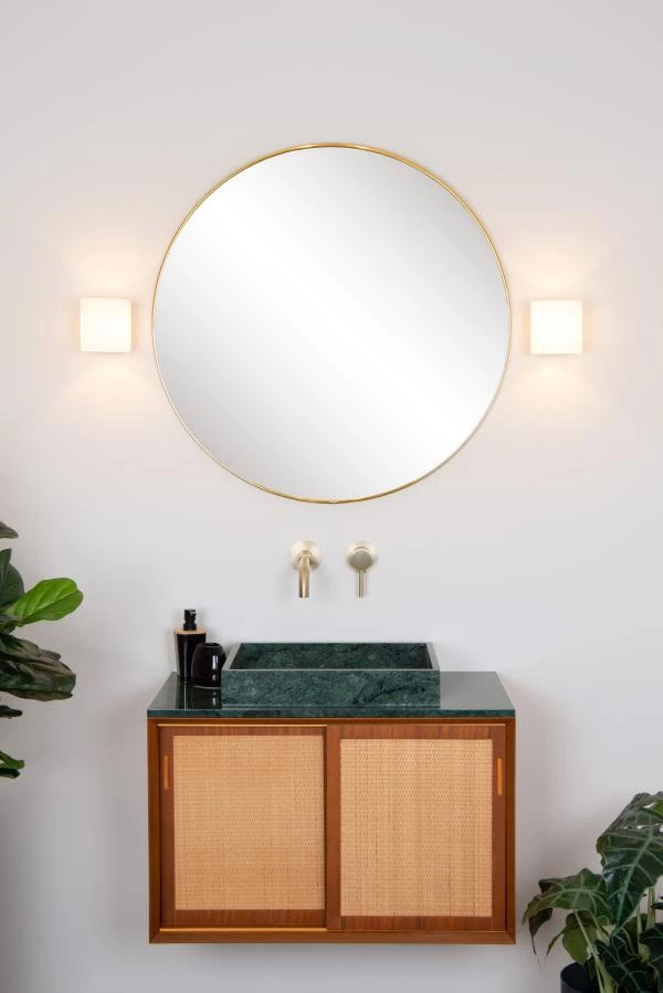Lucide JELTE - Lámpara de pared Baño - 1xG9 - IP44 - Negro - ambiente 1